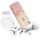 For iPhone SE 2022 / SE 2020 / 8 / 7 Marble Pattern Glittery Powder Shockproof TPU Case with Detachable Buttons(Red) - 3