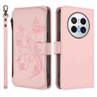 For Huawei Mate 70 Pro Butterfly Love Flower Multi-card Zipper Wallet Leather Phone Case(Pink) - 2