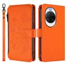 For Huawei nova 14 Pro 5G Butterfly Love Flower Multi-card Zipper Wallet Leather Phone Case(Orange) - 2
