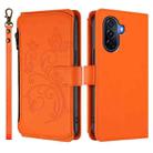 For Huawei Enjoy 50 / nova Y70 Butterfly Love Flower Multi-card Zipper Wallet Leather Phone Case(Orange) - 2