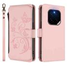 For Honor GT Pro 5G Butterfly Love Flower Multi-card Zipper Wallet Leather Phone Case(Pink) - 2