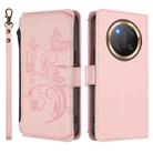 For Honor X9c 5G / Magic7 Lite Butterfly Love Flower Multi-card Zipper Wallet Leather Phone Case(Pink) - 2
