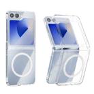 For Samsung Galaxy Z Flip6 5G ABEEL Transparent MagSafe Magnetic Scratch-resistant PC Phone Case(Transparent) - 1