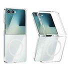 For Samsung Galaxy Z Flip7 5G ABEEL Transparent MagSafe Magnetic Scratch-resistant PC Phone Case(Transparent) - 1