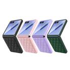 For Samsung Galaxy Z Flip7 5G Integrated Full Coverage Diamond Texture Phone Case(Pink) - 2
