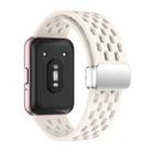 For Samsung Galaxy Fit 3 xDfind Mesh Magnetic Silver Buckle Silicone Watch Strap(Starlight) - 2