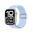 For Apple Watch 38 / 40 / 41 / S10 42mm DUX DUCIS Mixture Ultra Series Magnetic Buckle Nylon Braided Strap(Light Blue) - 1