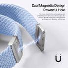 For Apple Watch 38 / 40 / 41 / S10 42mm DUX DUCIS Mixture Ultra Series Magnetic Buckle Nylon Braided Strap(Light Blue) - 3