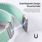 For Apple Watch 38 / 40 / 41 / S10 42mm DUX DUCIS Mixture Ultra Series Magnetic Buckle Nylon Braided Strap(Mint Green) - 3