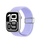 For Apple Watch 38 / 40 / 41 / S10 42mm DUX DUCIS Mixture Ultra Series Magnetic Buckle Nylon Braided Strap(Misty Purple) - 1