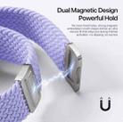 For Apple Watch 38 / 40 / 41 / S10 42mm DUX DUCIS Mixture Ultra Series Magnetic Buckle Nylon Braided Strap(Misty Purple) - 3