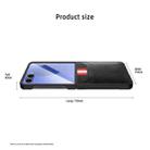 For Samsung Galaxy Z Flip7 5G Integrated Webbing Card Slot Les Film Litchi Skin Pasting Phone Case(Brown) - 3