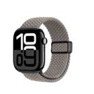 For Apple Watch 42 / 44 / 45 / 46 / 49mm DUX DUCIS Mixture Ultra Series Magnetic Buckle Nylon Braided Strap(Clay) - 1