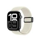 For Apple Watch 42 / 44 / 45 / 46 / 49mm DUX DUCIS Mixture Ultra Series Magnetic Buckle Nylon Braided Strap(Starlight) - 1