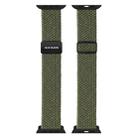 For Apple Watch 42 / 44 / 45 / 46 / 49mm DUX DUCIS Mixture Ultra Series Magnetic Buckle Nylon Braided Strap(Starry Olive) - 2