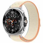 For Samsung Galaxy Watch8 / 8 Classic xDfind Nylon Hook and Loop Fastener Watch Band(Milky White) - 1