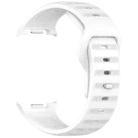 For Samsung Galaxy Watch Ultra/Ultra 2025 xDfind Round Dots Silver Stud Buckle Silicone Watch Band(White) - 3