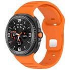 For Samsung Galaxy Watch Ultra/Ultra 2025 xDfind Round Dots Silver Stud Buckle Silicone Watch Band(Orange) - 1