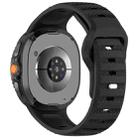 For Samsung Galaxy Watch Ultra/Ultra 2025 xDfind Round Dots Silver Stud Buckle Silicone Watch Band(Black) - 2
