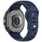 For Samsung Galaxy Watch Ultra/Ultra 2025 xDfind Round Dots Silver Stud Buckle Silicone Watch Band(Midnight Blue) - 2
