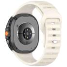 For Samsung Galaxy Watch Ultra/Ultra 2025 xDfind Round Dots Silver Stud Buckle Silicone Watch Band(Starlight) - 2