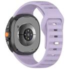 For Samsung Galaxy Watch Ultra/Ultra 2025 xDfind Round Dots Silver Stud Buckle Silicone Watch Band(Purple) - 2