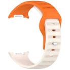 For Samsung Galaxy Watch Ultra/Ultra 2025 xDfind Round Dots Silver Stud Buckle Silicone Watch Band(Starlight Orange) - 3