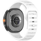 For Samsung Galaxy Watch8 / 8 Classic xDfind Round Dots Silver Stud Buckle Silicone Watch Band(White) - 2