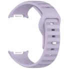 For Samsung Galaxy Watch8 / 8 Classic xDfind Round Dots Silver Stud Buckle Silicone Watch Band(Purple) - 3