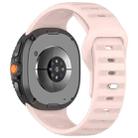 For Samsung Galaxy Watch8 / 8 Classic xDfind Round Dots Silver Stud Buckle Silicone Watch Band(Pink) - 2