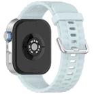 For Huawei Watch Fit4 Pro / Fit4 / Fit3 xDfind Silver Buckle Solid Color Silicone Watch Band(Light Blue) - 1
