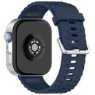 For Huawei Watch Fit4 Pro / Fit4 / Fit3 xDfind Silver Buckle Solid Color Silicone Watch Band(Midnight Blue) - 1
