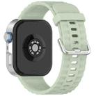 For Huawei Watch Fit4 Pro / Fit4 / Fit3 xDfind Silver Buckle Solid Color Silicone Watch Band(Light Green) - 1