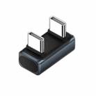 240W 80Gbps Type-C Full Function Adapter, Model:U-shaped Male to Male(Blue) - 1