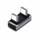 240W 80Gbps Type-C Full Function Adapter, Model:U-shaped Male to Male(Silver) - 1
