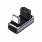 240W 80Gbps Type-C Full Function Adapter, Model:U-shaped Male to Female(Silver) - 1