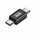 240W 80Gbps Type-C Full Function Adapter, Model:Straight Head Male to Male(Black) - 1