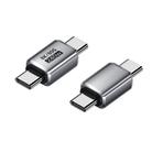 240W 80Gbps Type-C Full Function Adapter, Model:Straight Head Male to Male(Silver) - 2