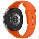For Samsung Galaxy Watch8 / 8 Classic xDfind Reverse Buckle Silicone Watch Band(Orange) - 2