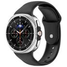 For Samsung Galaxy Watch8 / 8 Classic xDfind Reverse Buckle Silicone Watch Band(Black) - 1