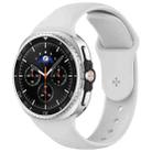 For Samsung Galaxy Watch8 / 8 Classic xDfind Reverse Buckle Silicone Watch Band(Light Grey) - 1