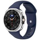 For Samsung Galaxy Watch8 / 8 Classic xDfind Reverse Buckle Silicone Watch Band(Midnight Blue) - 1