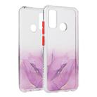 For Huawei P Smart 2020 Marble Pattern Glittery Powder Shockproof TPU Case with Detachable Buttons(Purple) - 2