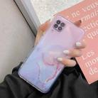 For Huawei P40 Lite Marble Pattern Glittery Powder Shockproof TPU Case with Detachable Buttons(Pink) - 2