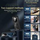 For Honor Magic V5 SULADA PC Hybrid Leather Texture Skin Feel Shockproof Phone Case(Black) - 3