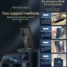 For Samsung Galaxy Z Fold7 5G SULADA PC Hybrid Leather Texture Skin Feel Shockproof Phone Case(Black) - 3