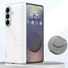 For Samsung Galaxy Z Fold7 5G SULADA Skin Feel Liquid Leather Shockproof Phone Case(White) - 1