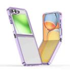 For Samsung Galaxy Z Flip6 / Flip7 FE Shine High Transparency Acrylic Phone Case(Purple) - 1