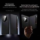 For Honor Magic V5 SULADA Kevlar 600D Texture Smart Window Leather Phone Case(Blue) - 2
