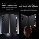 For Samsung Galaxy Z Fold7 5G SULADA Kevlar 600D Texture Smart Window Leather Phone Case(Black) - 2